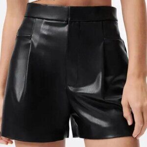 ZARA Leather Shorts Faux